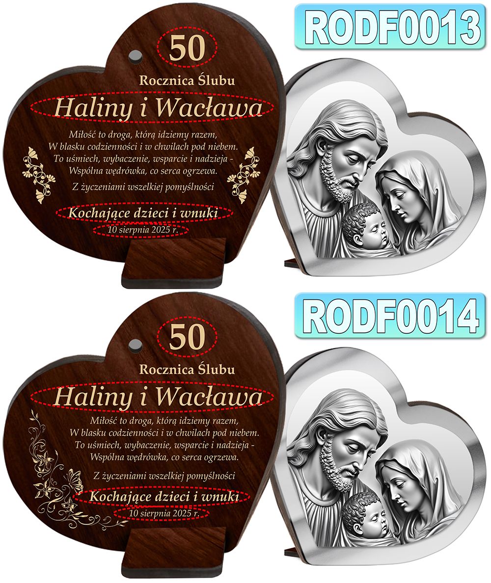 PREZENT NA ROCZNICĘ ŚLUBU 10 25 30 40 50 PAMIĄTKA DLA RODZICÓW Z GRAWEREM RODFallegro7