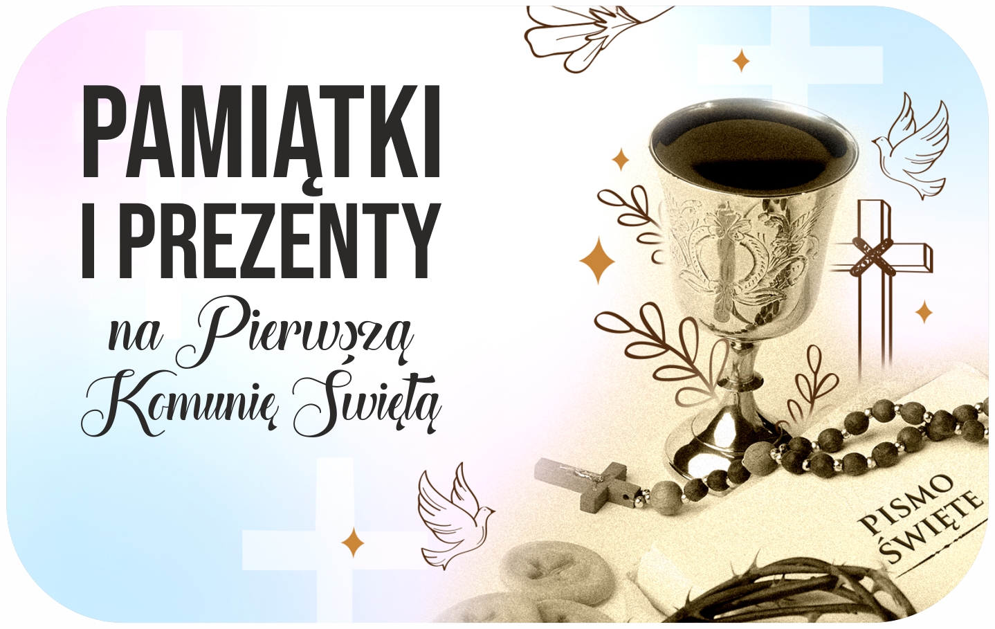 Pamiątki i podziękowania  na Pierwsza Komunia Święta