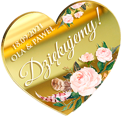 ŚLUB WESELE MAGNES PODZIĘKOWANIE DLA GOŚCI