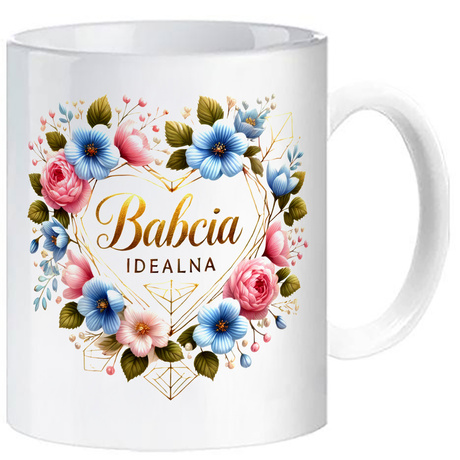 Kubek ceramiczny Na Dzień Babci Prezent Upominek BABCIA IDEALNA