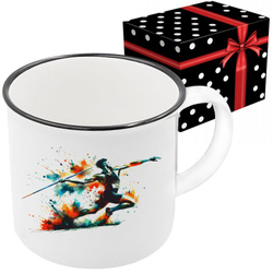 KUBEK SPORTOWY NAGRODA DLA OSZCZEPNIKA RZUT OSZCZEPEM LEKKOATLETYKA