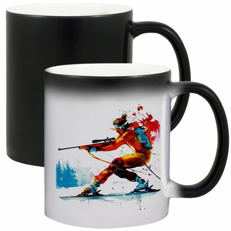 KUBEK SPORTOWY NAGRODA DLA BIATHLONISTY BIATHLON STRZELECTWO BIATHLONISTA