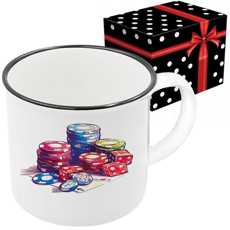KUBEK SPORTOWY NAGRODA DLA POKER RULETKA GRACZA KASYNO ŻETON KOŚCI ŻETONY