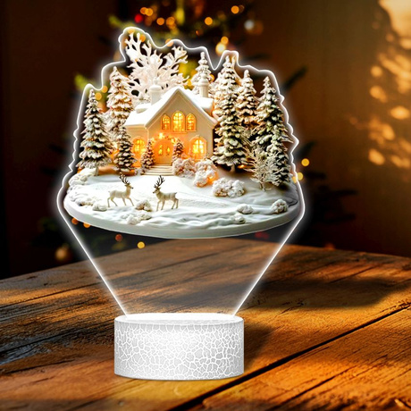 LAMPKA NOCNA LED 3D SZOPKA BOŻE NARODZENIE prezent dla dziecka NA ŚWIĘTA