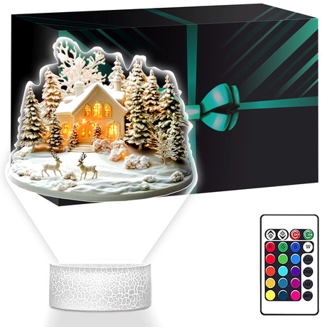 LAMPKA NOCNA LED 3D SZOPKA BOŻE NARODZENIE prezent dla dziecka NA ŚWIĘTA