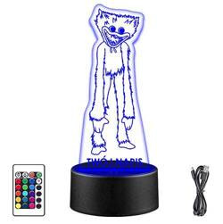 LAMPKA NOCNA LED HUGGY WUGGY 3D + PILOT prezent URODZINY statuetka
