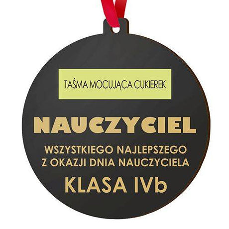 DZIEŃ NAUCZYCIELA PREZENT UPOMINEK MEDAL uczniów