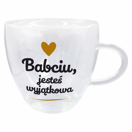 SZKLANKA TERMICZNA SERCE PREZENT NA DZIEŃ BABCI BABCIA DLA PRABABCI