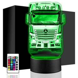 LAMPKA NOCNA LED TIR KABINA CIĘŻARÓWKA 3D +PILOT prezent URODZINY statuetka