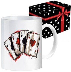 KUBEK SPORTOWY NAGRODA DLA POKERZYSTY POKER KARTY KARCIARSTWO KARCIARZA