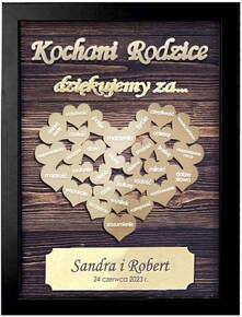 PREZENT PODZIĘKOWANIE DLA RODZICÓW NA ŚLUB WESELE pamiątka