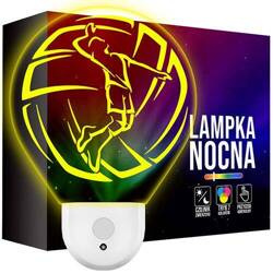 Lampka Nocna LED dla Dzieci CIĘŻARÓWKA TIR do kontaktu gniazdka CZUJNIK