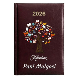 KALENDARZ KSIĄŻKOWY A5 dzienny 2026 ROK TERMINARZ NOTATNIK NAUCZYCIELA