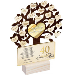 PREZENT NA URODZINY JUBILEUSZ 18 30 40 50 60 70 80 DRZEWKO SZCZĘŚCIA GRAWER