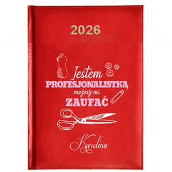 KALENDARZ KSIĄŻKOWY A5 dzienny 2026 ROK TERMINARZ NOTATNIK KRAWCOWA