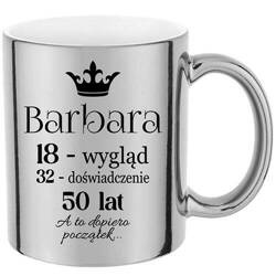 KUBEK SREBRNY PREZENT URODZINY DLA MĘŻA FACETA CHŁOPAKA 18 20 30 40