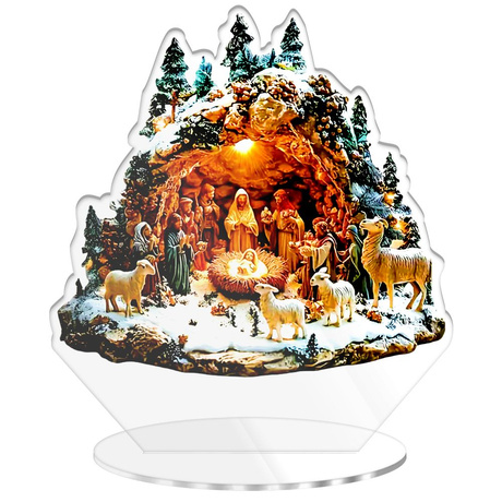 SZOPKA BOŻE NARODZENIE OZDOBA STROIK CHOINKA PREZENT NA ŚWIĘTA GWIAZDKĘ