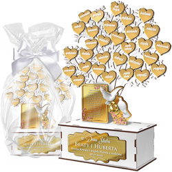 PREZENT NA ŚLUB WESELE DLA PARY MŁODEJ NOWOŻEŃCÓW STATUETKA SERCE DRZEWKO