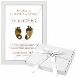 PAMIĄTKA CHRZTU ŚWIĘTEGO PREZENT NA CHRZEST PERSONALIZOWANY