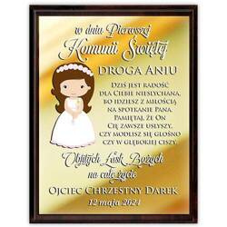 PREZENT PIERWSZA KOMUNIA OBRAZEK KOMUNIĘ PAMIĄTKA