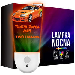 Lampka Nocna LED dla Dziecka auto Toyota Supra kontaktu gniazdka CZUJNIK