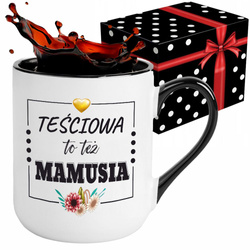 Kubek z nadrukiem DZIEŃ MAMY MATKI PREZENT DLA TEŚCIOWEJ TEŚCIOWA MAMA
