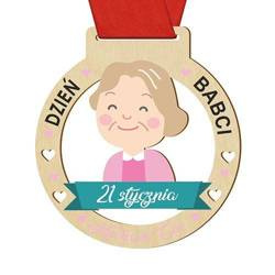 MEDAL DZIEŃ BABCI DZIADKA prezent upominek serce M