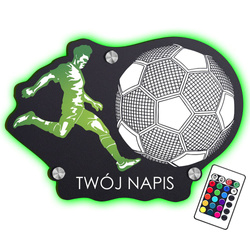 LAMPKA NOCNA LED Piłka Nożna Korki prezent DLA DZIECKA NA ŚCIANĘ UPOMINEK