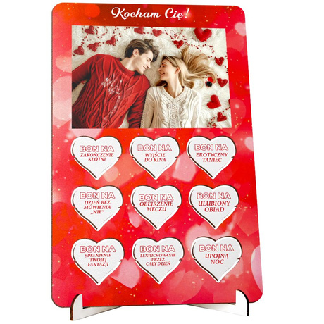 Prezent Walentynkowy Bon Dla Niej Niego Upominek Na Walentynki CHŁOPAKA żony