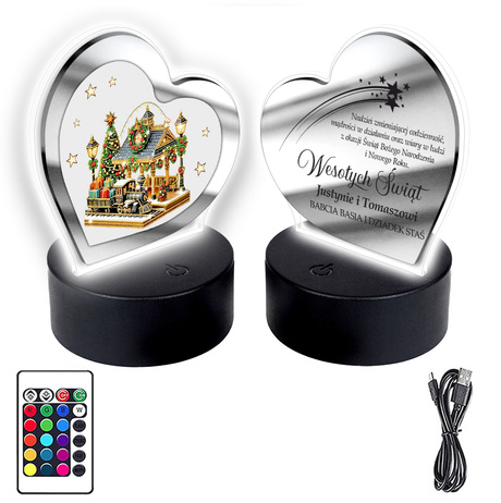 SZOPKA BOŻE NARODZENIE OZDOBA STROIK CHOINKA PREZENT NA ŚWIĘTA GWIAZDKĘ LED