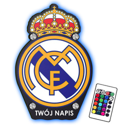 LAMPKA NOCNA LED FC Real Madryt prezent DLA DZIECKA NA ŚCIANĘ UPOMINEK