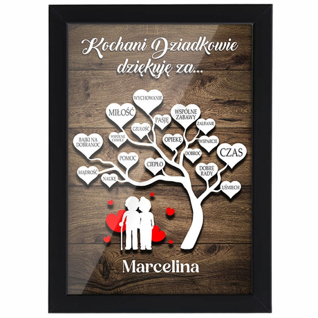 PODZIĘKOWANIE DLA BABCI I DZIADKA NA ŚWIĘTA DZIADKÓW prezent na DZIEŃ