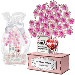 PREZENT NA DZIEŃ MAMY DLA MATKI TEŚCIOWEJ PAMIĄTKA PODZIĘKOWANIE DRZEWKO