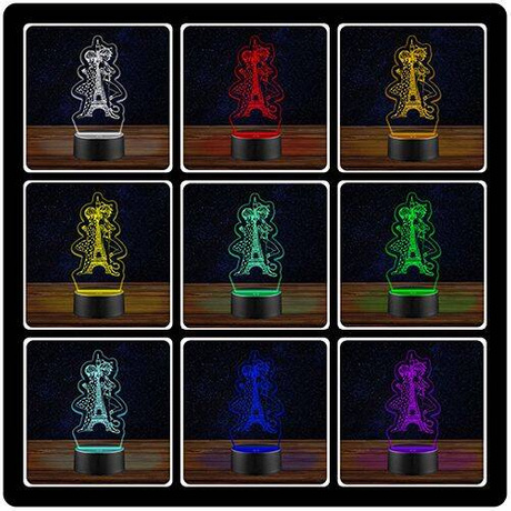 LAMPKA NOCNA LED MIRACULUM MIRACULOUS 3D + PILOT prezent URODZINY statuetka