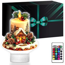 LAMPKA NOCNA LED 3D SZOPKA BOŻE NARODZENIE prezent dla dziecka NA ŚWIĘTA