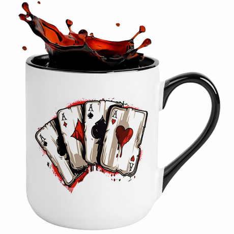 KUBEK SPORTOWY NAGRODA DLA POKERZYSTY POKER KARTY KARCIARSTWO KARCIARZA