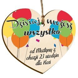 Prezent na urodziny upominek zawieszka do auta