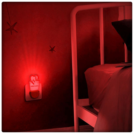 Lampka Nocna LED dla Dziecka Służba Zdrowia EKG kontaktu gniazdka CZUJNIK