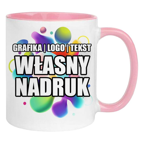 KUBEK FOTO LOGO FIRMOWE PREZENT Z WŁASNYM NADRUKIEM ZDJĘCIE URODZINY NAPISY