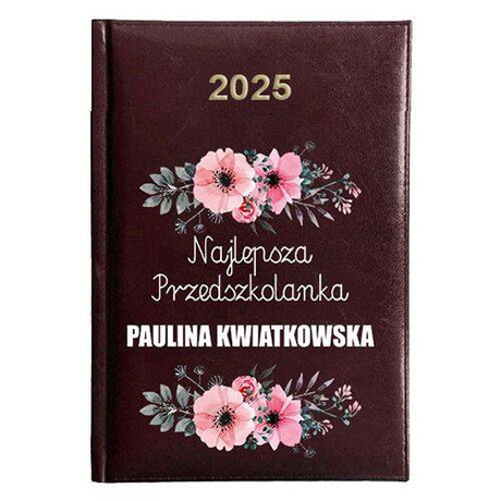 KALENDARZ KSIĄŻKOWY A5 dzienny 2025 ROK TERMINARZ NOTATNIK PRZEDSZKOLANKA