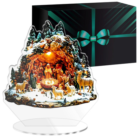 SZOPKA BOŻE NARODZENIE OZDOBA STROIK CHOINKA PREZENT NA ŚWIĘTA GWIAZDKĘ