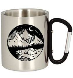 METALOWY KUBEK TURYSTYCZNY GÓRY WĘDRÓWKA PREZENT