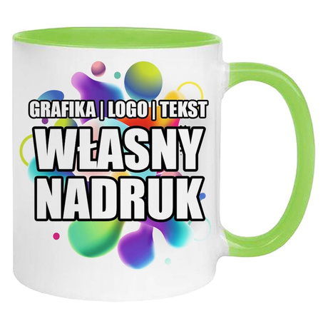 KUBEK FOTO LOGO FIRMOWE PREZENT Z WŁASNYM NADRUKIEM ZDJĘCIE URODZINY NAPISY