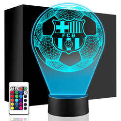 Lampka nocna FC Barcelona Piłka nożna 3D LAMP LED dziecka chłopca święta