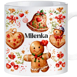 Kubek Prezent Świąteczny Mikołajki Kubki na Święta Gwiazdkę Mikołaja WŁASNE IMIĘ