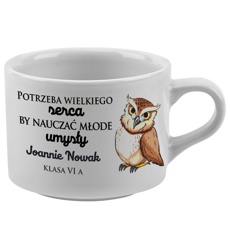 Personalizowana Filiżanka Prezent na Dzień Nauczyciela od Klasy Wzory Zestaw