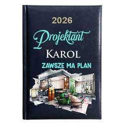 KALENDARZ KSIĄŻKOWY A5 dzienny 2026 ROK TERMINARZ NOTATNIK PROJEKTANT