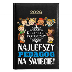 KALENDARZ KSIĄŻKOWY A5 dzienny 2026 ROK TERMINARZ NOTATNIK PEDAGOG