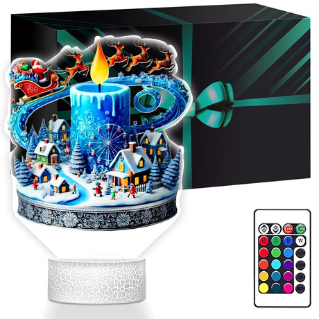 LAMPKA NOCNA LED 3D SZOPKA BOŻE NARODZENIE prezent dla dziecka NA ŚWIĘTA