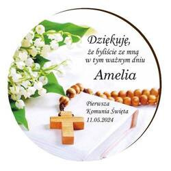 Podziękowania dla gości Komunia magnes 10 szt.